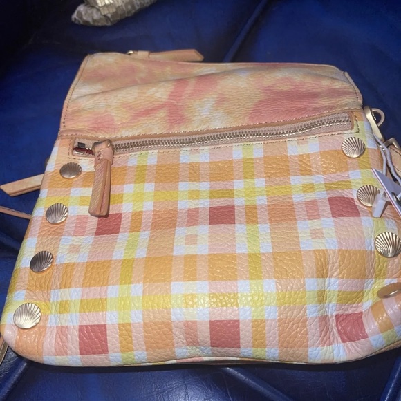 NWT $395 Hammitt Dillon Small Marigold Mango Reversible Leather Crossbody yellow - Picture 5 of 7